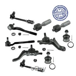 Steering Chassis Parts Kit Tie Rod End Ball joints for 1996-2002 Toyota Trucks