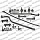 Steering Rebuild Kit Front Ends Tie Rods Ball Joints For 4WD Dodge Ram 1500