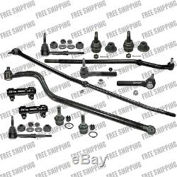 Steering Rebuild Kit Front Ends Tie Rods Ball Joints For 4WD Dodge Ram 1500