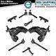 Steering & Suspension Kit Set of 10 Control Arms Idler Pitman Tie Rods for 4WD