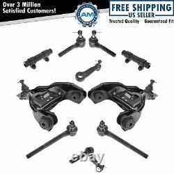 Steering & Suspension Kit Set of 10 Control Arms Idler Pitman Tie Rods for 4WD