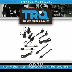 TRQ 12 pc Kit Front LH RH Ball Joint Tie Rod End Sway Bar Link Pitman Idler Arm