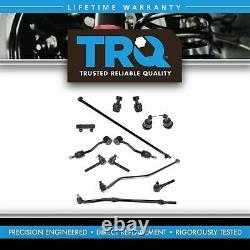 TRQ 13 pc Steering Suspension Kit Ball Joints Tie Rods Track Bar Sway Bar Links
