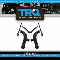 TRQ 6pc Steering Suspension Kit Control Arms Ball Joints Inner Outer Tie Rods