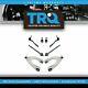 TRQ 8pc Steering Suspension Kit Upper Control Arms Tie Rods Lower Ball Joints