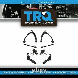TRQ Upper Control Arm Lower Ball Joint Inner Outer Tie Rod End LH RH of 8 New