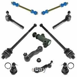 Tie Rod End Pitman Idler Arm Ball Joint Sway Link 11 Piece Suspension Kit Set